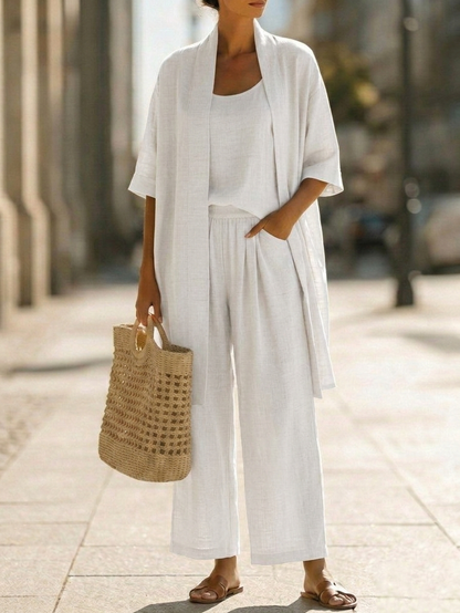 Anne | Linen Three-Piece Set