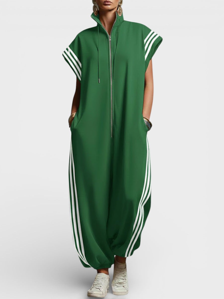 Lily | Comfy Zip Neck Jumpsuit