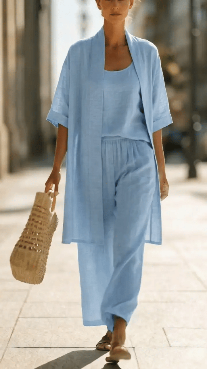 Anne | Linen Three-Piece Set