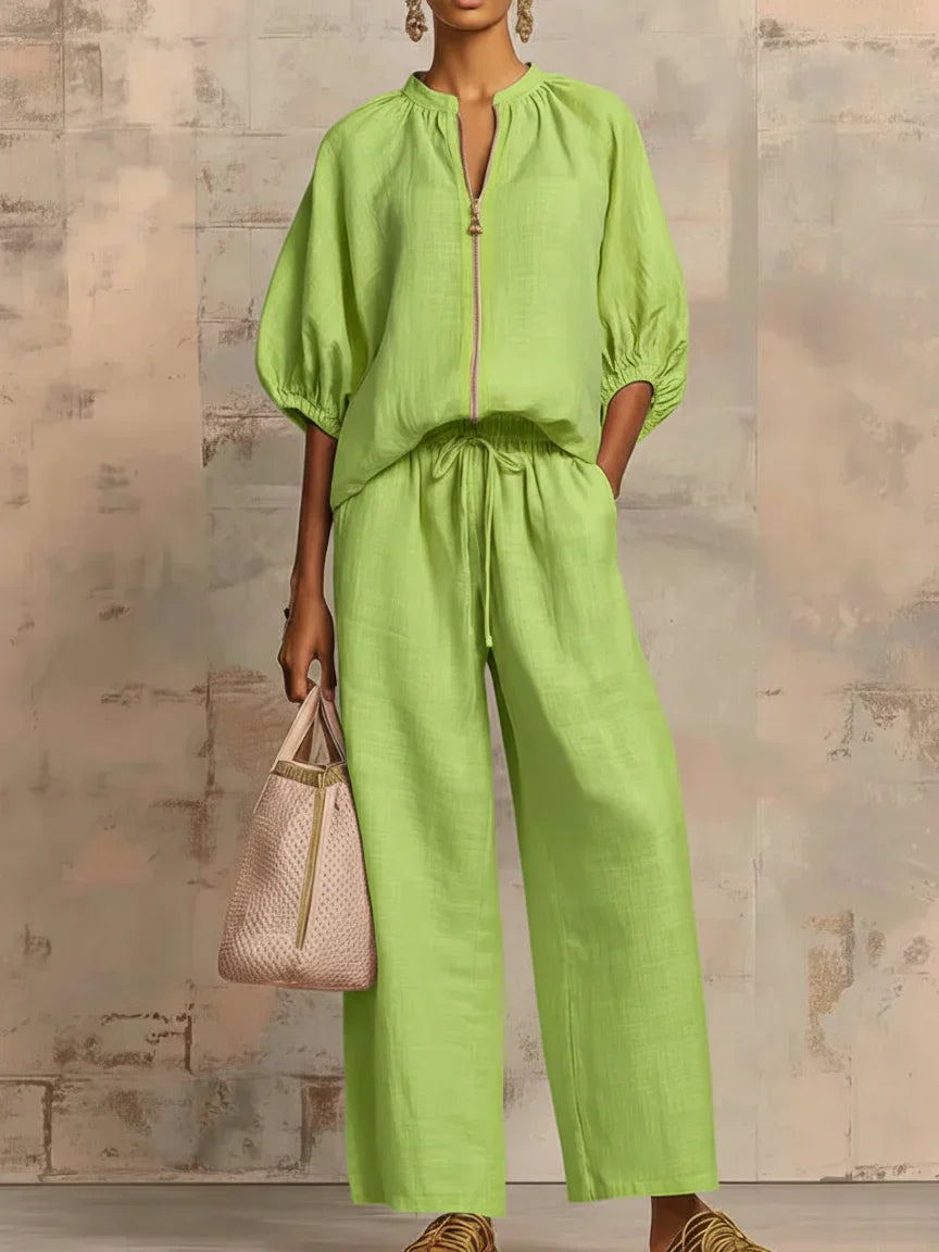 Hailey | Relaxed-fit Shirt and Pants Set
