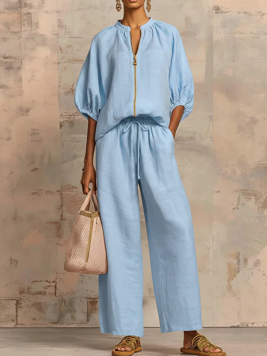 Hailey | Relaxed-fit Shirt and Pants Set