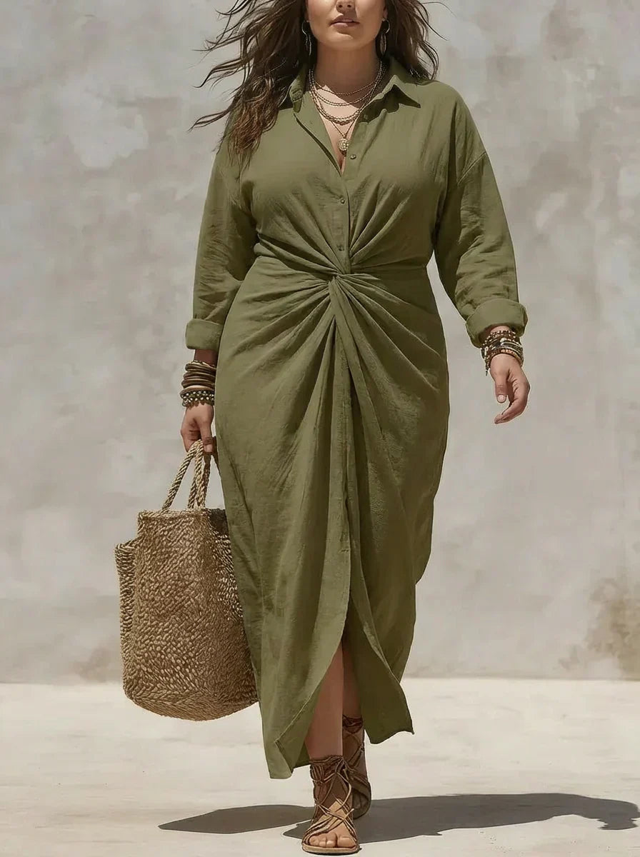 Carla | Casual Knot Maxi Dress