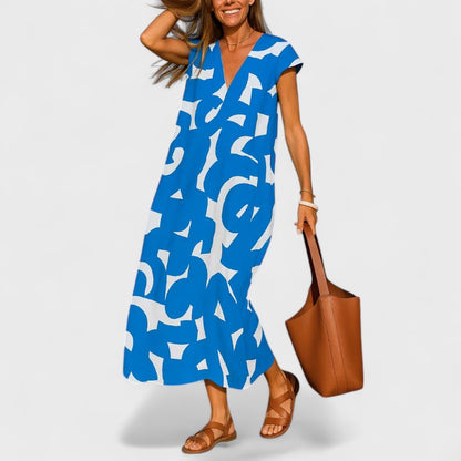 Valery™ - Flowing V-Neck Dress