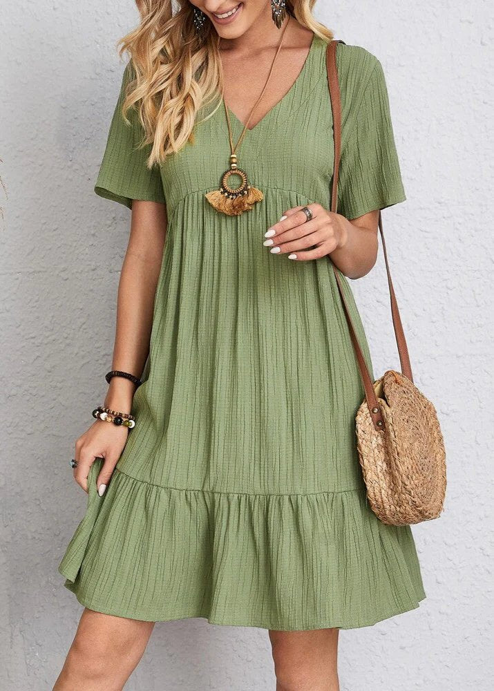 Elowen | Elegant Ribbed Mini Dress