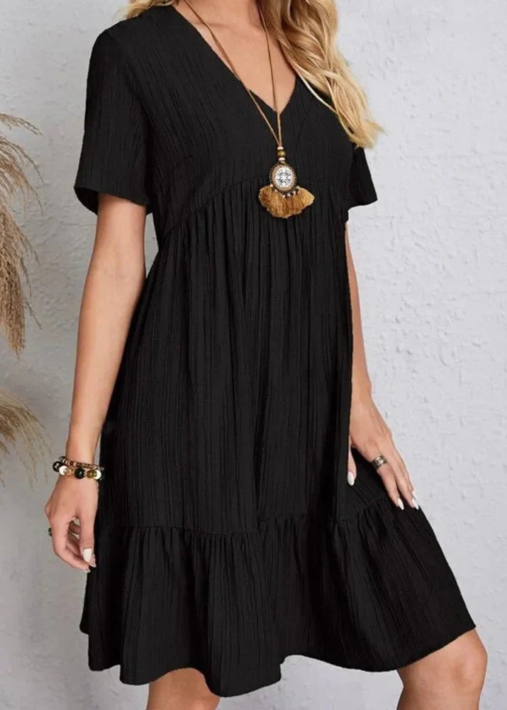 Elowen | Elegant Ribbed Mini Dress