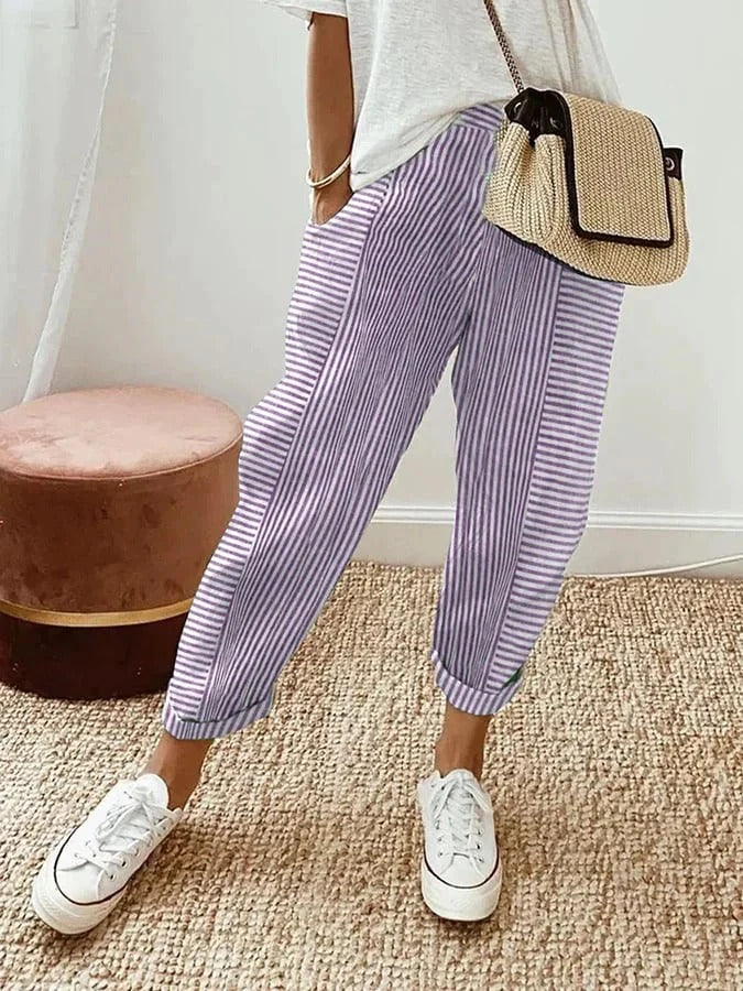Amelyne | Flattering Stripe Pants