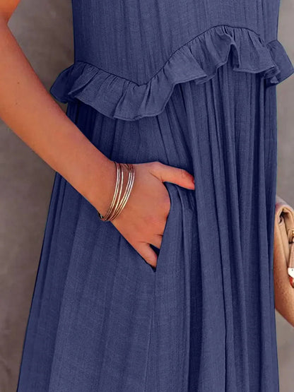 Lily | Elegant Tiered Pocket Maxi