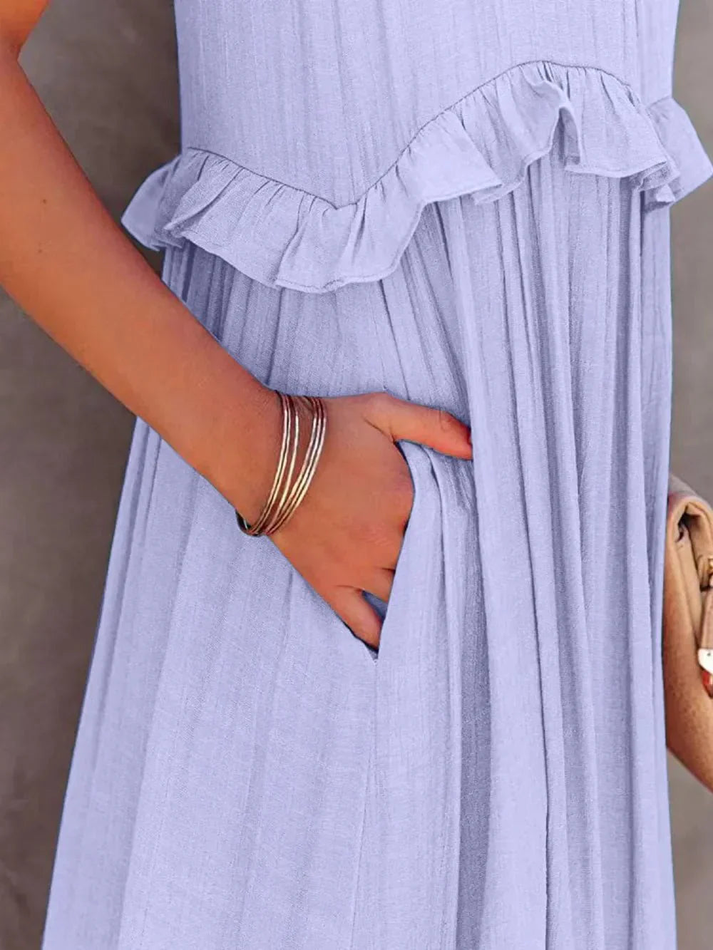 Lily | Elegant Tiered Pocket Maxi