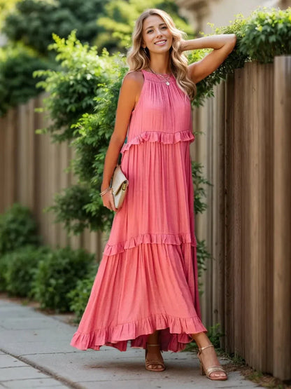 Lily | Elegant Tiered Pocket Maxi