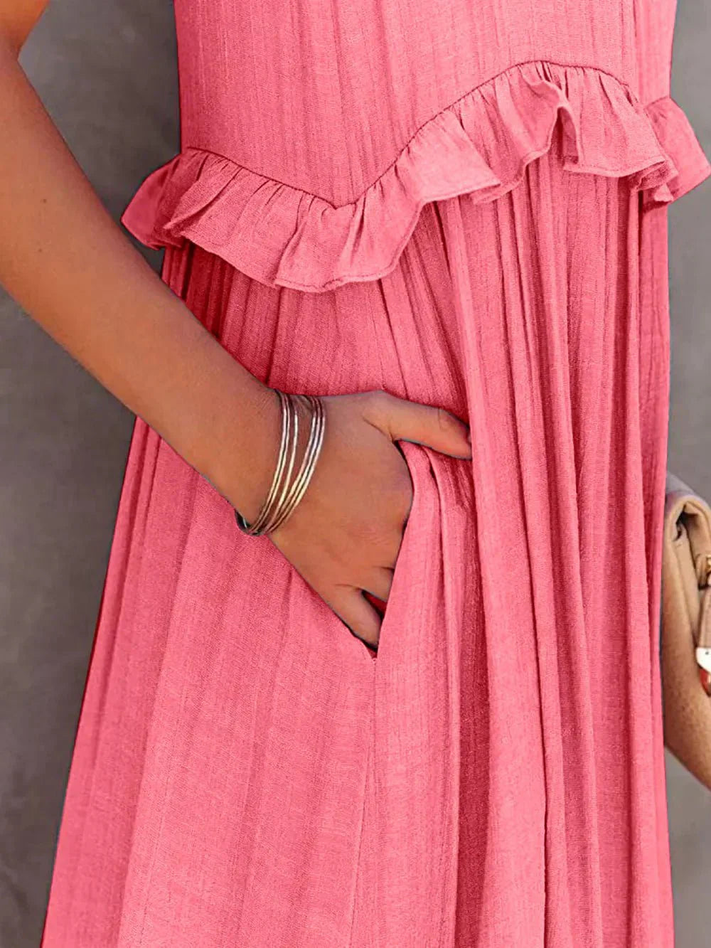 Lily | Elegant Tiered Pocket Maxi