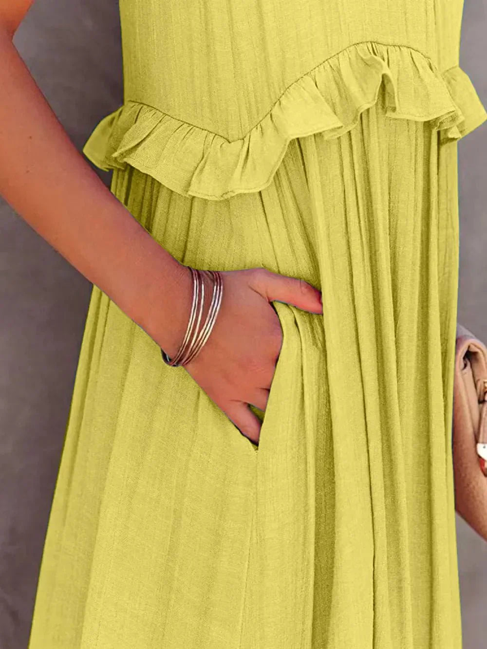 Lily | Elegant Tiered Pocket Maxi