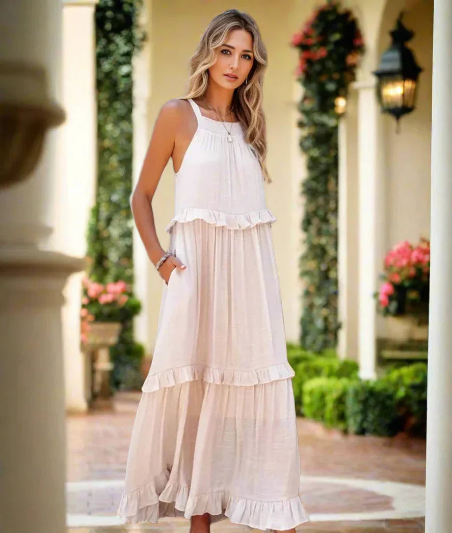 Lily | Elegant Tiered Pocket Maxi