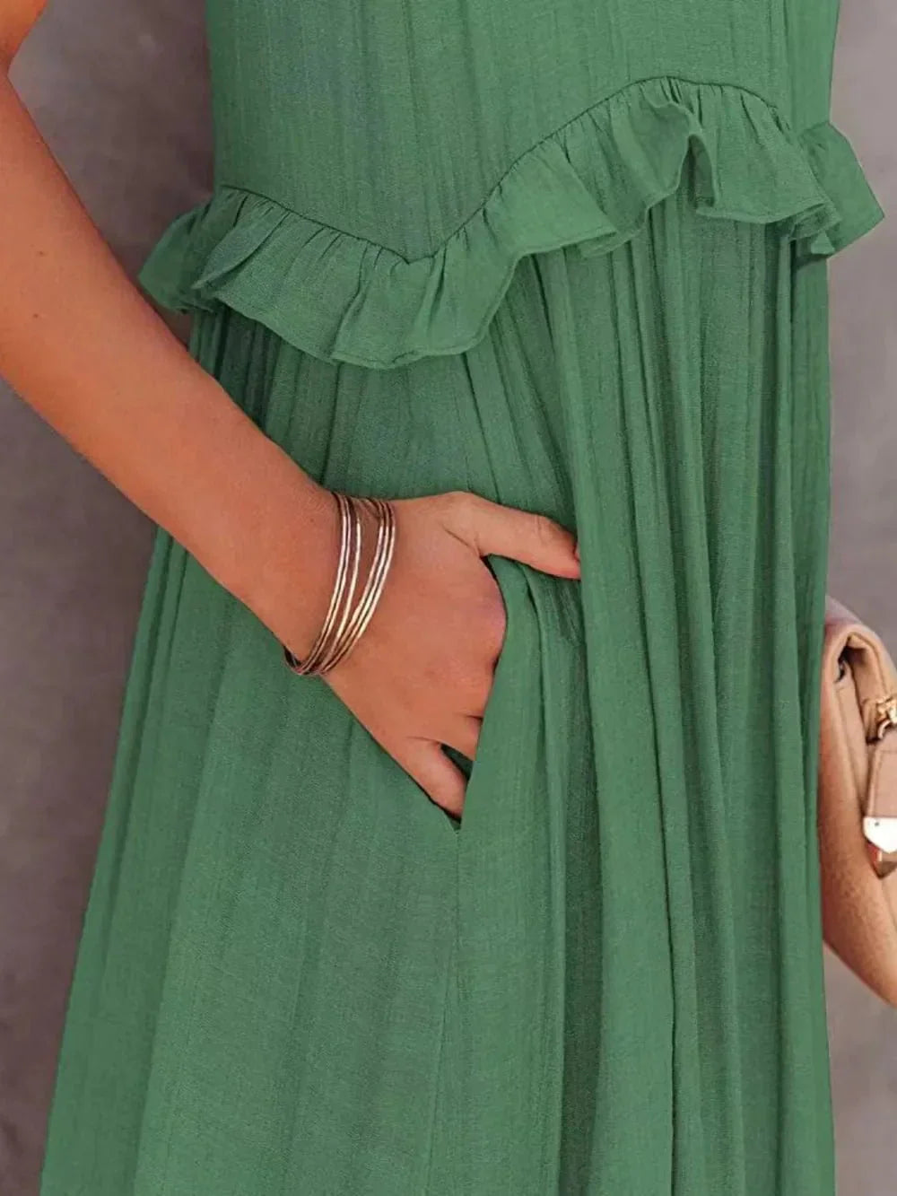 Lily | Elegant Tiered Pocket Maxi