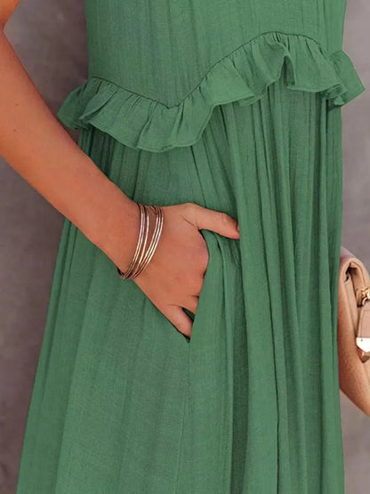 Lily | Elegant Tiered Pocket Maxi
