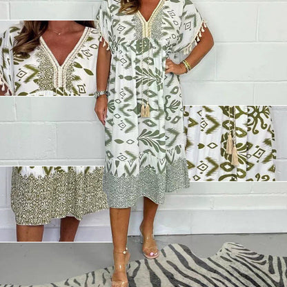 Carmie | Printed A Line Dress