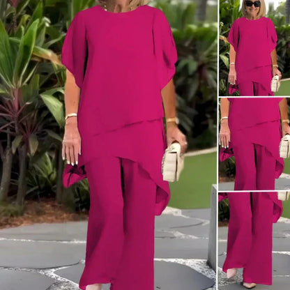 Evelyn | Draped Pants Suit