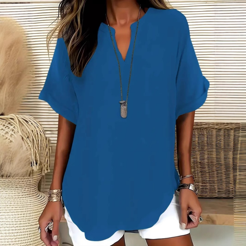 Juliette | Lightweight V-neck Blouse