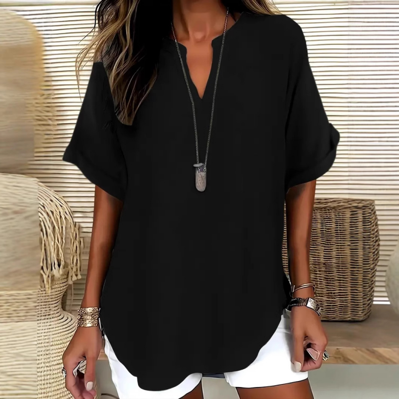 Juliette | Lightweight V-neck Blouse