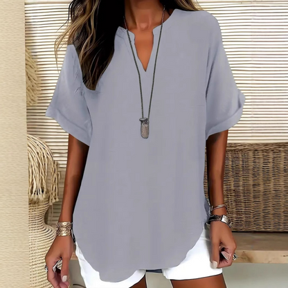 Juliette | Lightweight V-neck Blouse