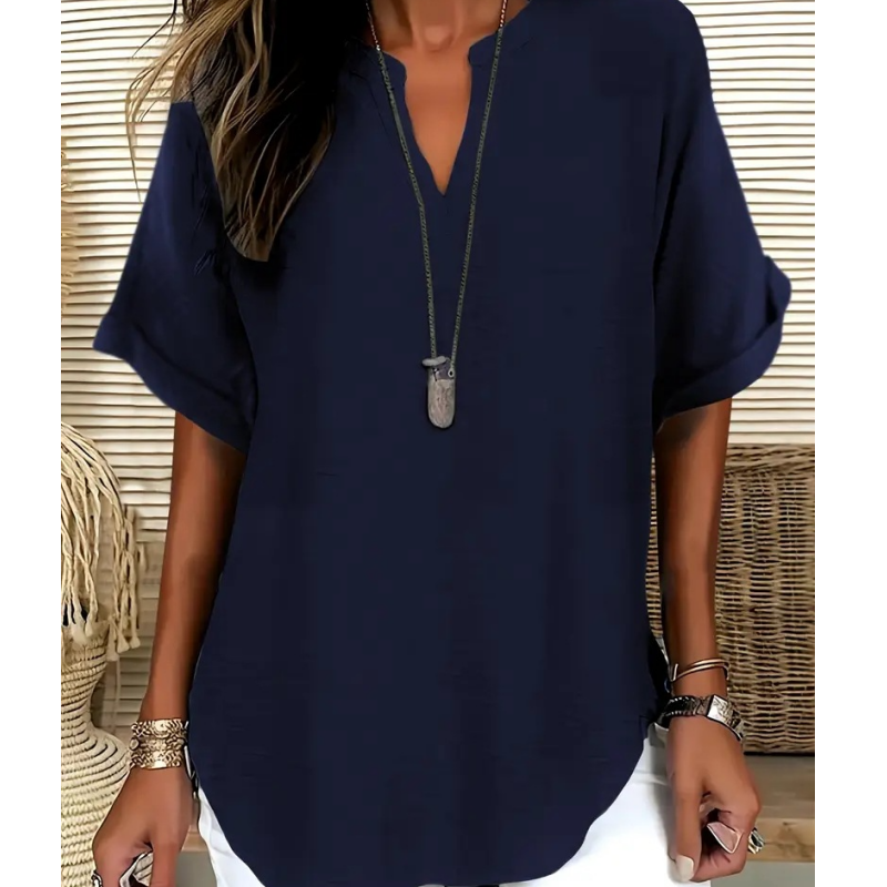 Juliette | Lightweight V-neck Blouse