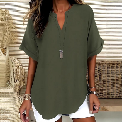 Juliette | Lightweight V-neck Blouse