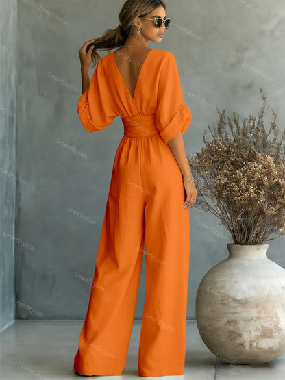 Brooklyn | Casual V-Neck Jumpsuit