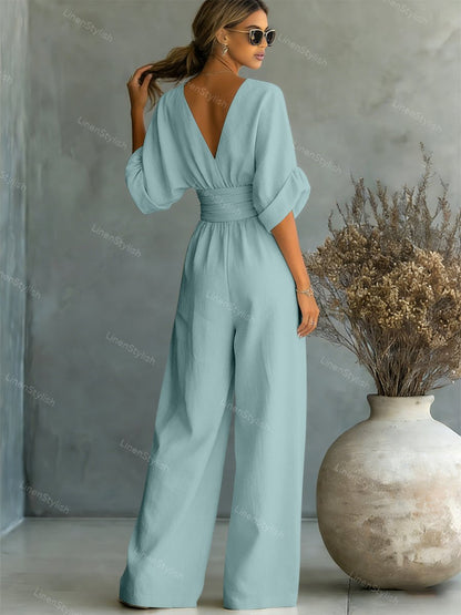 Brooklyn | Casual V-Neck Jumpsuit