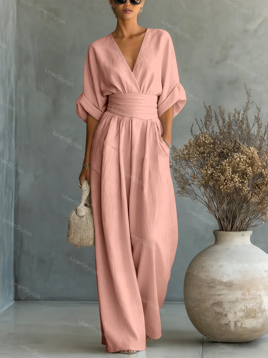 Brooklyn | Casual V-Neck Jumpsuit