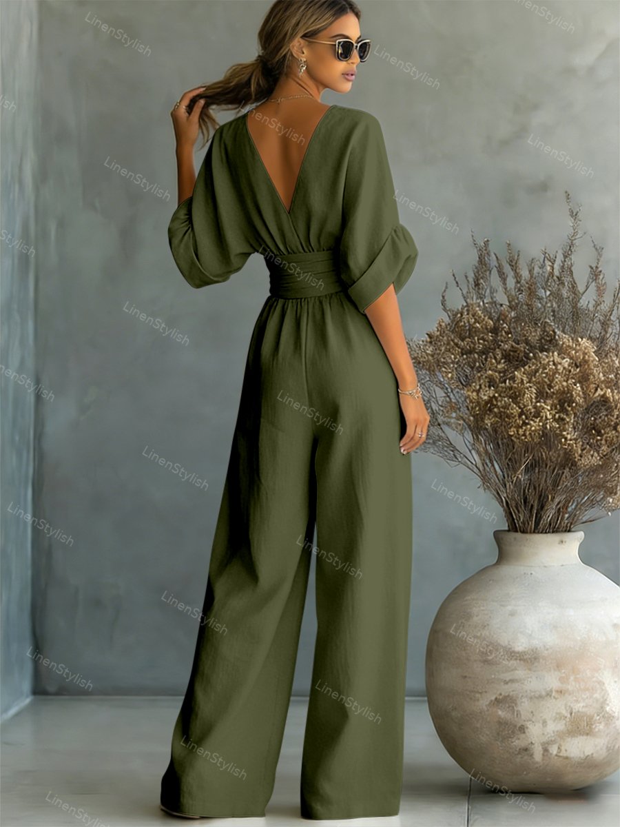 Brooklyn | Casual V-Neck Jumpsuit
