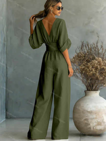 Brooklyn | Casual V-Neck Jumpsuit