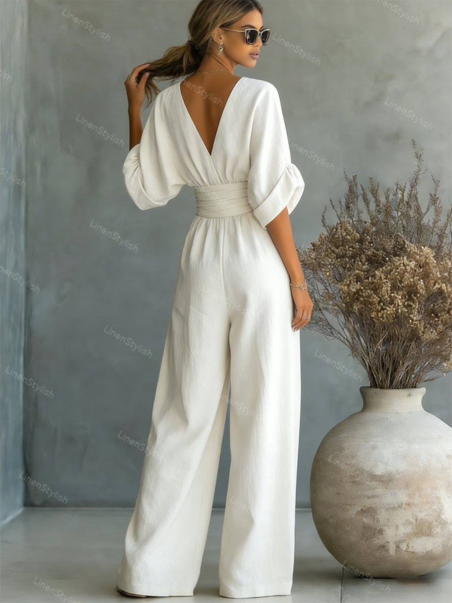 Brooklyn | Casual V-Neck Jumpsuit
