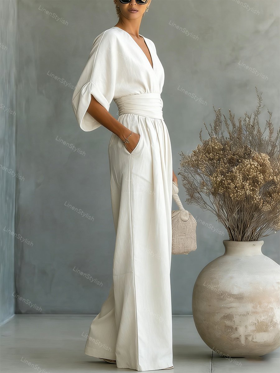 Brooklyn | Casual V-Neck Jumpsuit