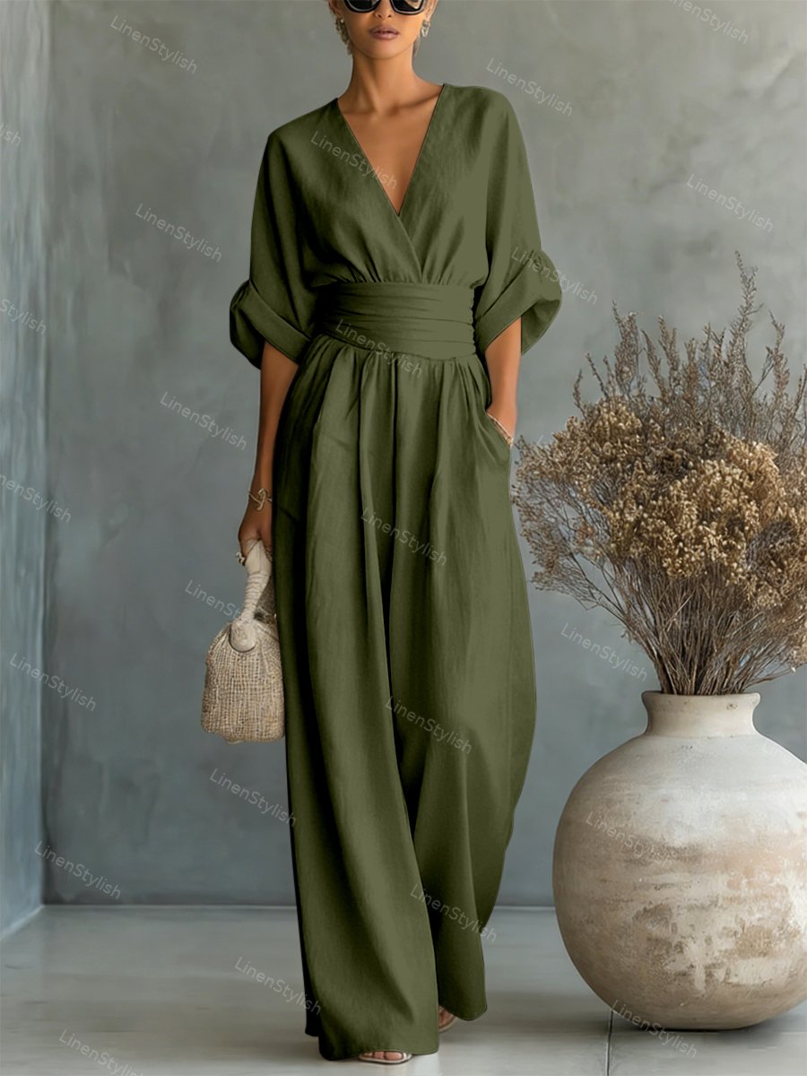 Brooklyn | Casual V-Neck Jumpsuit