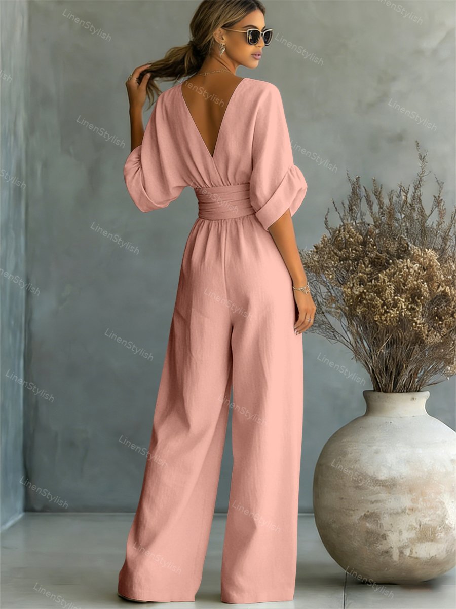 Brooklyn | Casual V-Neck Jumpsuit