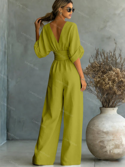 Brooklyn | Casual V-Neck Jumpsuit