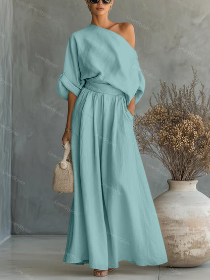 Savannah | Casual Strapless Chic Set