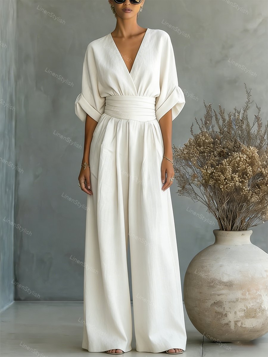 Brooklyn | Casual V-Neck Jumpsuit