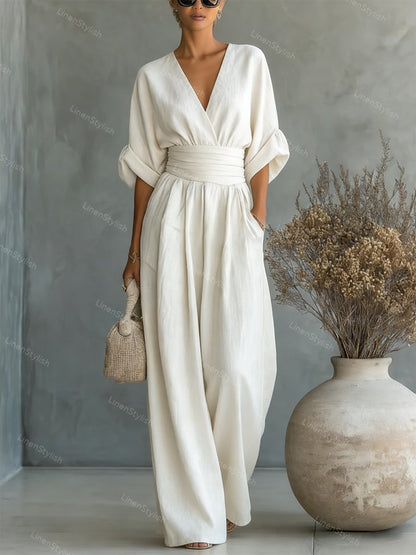 Brooklyn | Casual V-Neck Jumpsuit